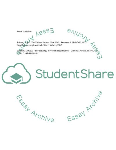 The Ideology of Victim Precipitation