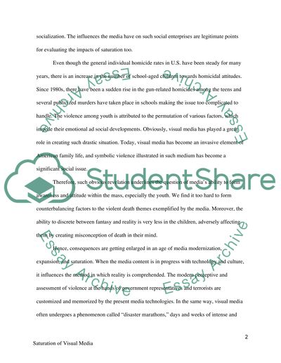 Saturation of Visual Media: Spectacle of Terror