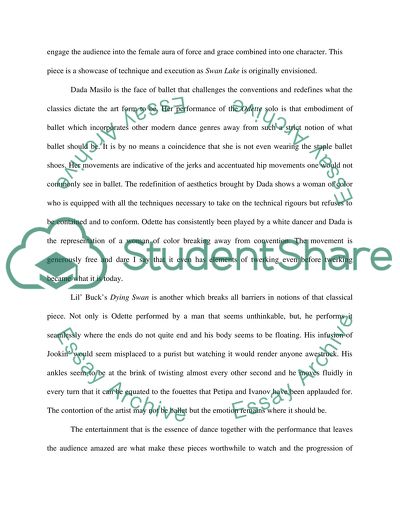 Dance paper extra credit paper