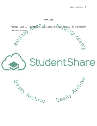 Foreign Policy towards Russia