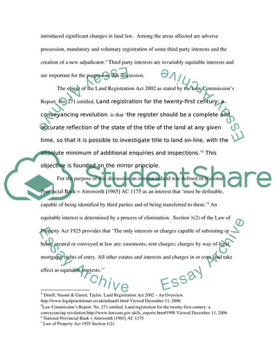 Burns Land Law Cases