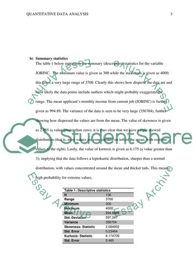 quantitative assignment example