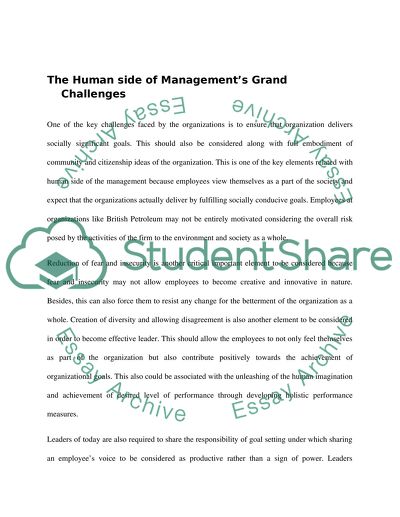 Leadership Analysis Paper