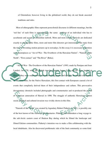 Ethnographic film essay image