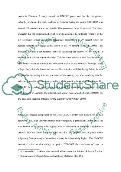 Education Systems in Ethiopia and Ghana