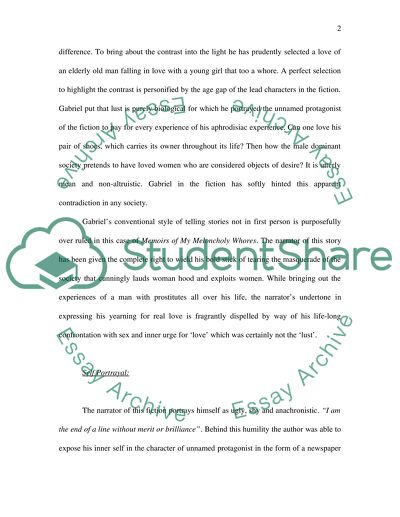 Memoirs of My Meloncholy Whores by Gabriel Garcia Marquez