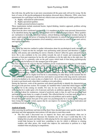 Performer Assessment