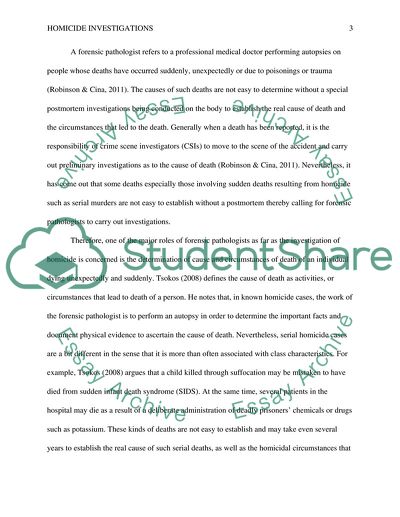 Forensic Pathologys Role in Homicide Investigations