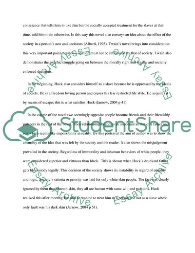 The Adventures of Huckleberry Finn from a Libertarian Perspective