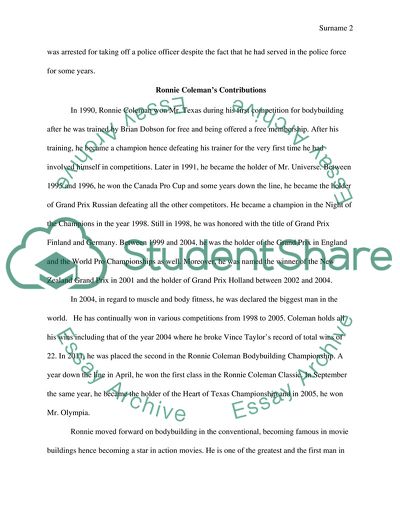 Ronnie Colemans Life