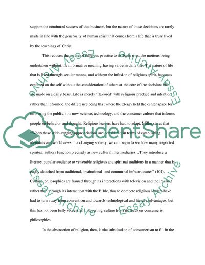 Commercialization of Religion