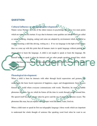 Speech-Language Development for Children