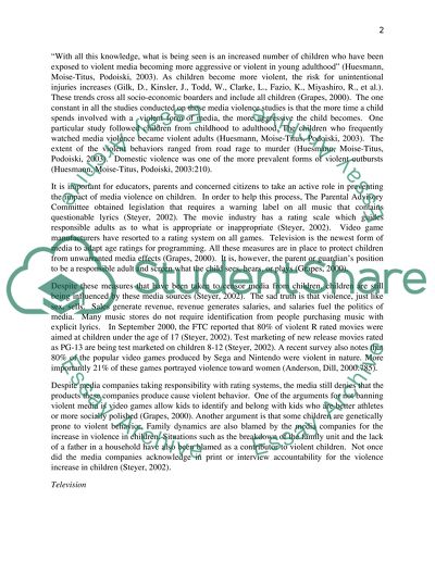 Problem of Children Living with Violence