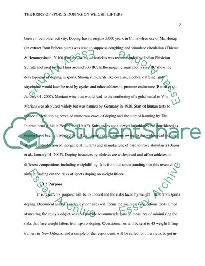 The Risks of Sports Doping on Weight Lifters