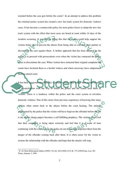 Has the level of protection for victims of domestic violence being improved by the law