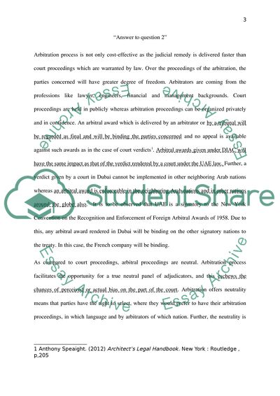 International Arbitration Process