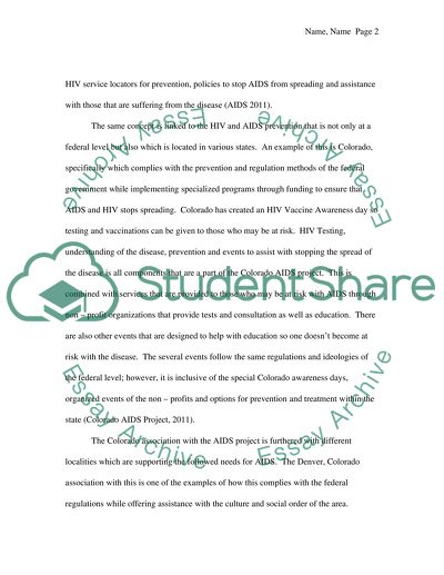 Programmes to Decrease HIV/AIDS