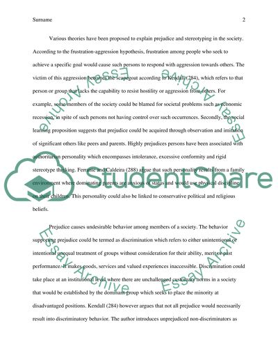 Stereotypes, Generalizations and Prejudice