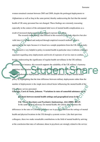 Advocacy in Mental Health