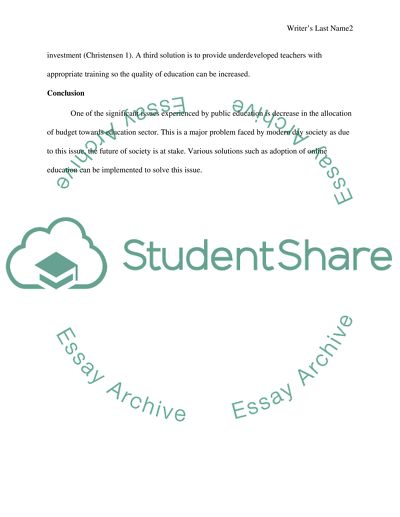 The Major Issues Facing Public Education Today