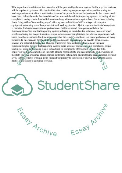 Fault Reporting System (FRS)