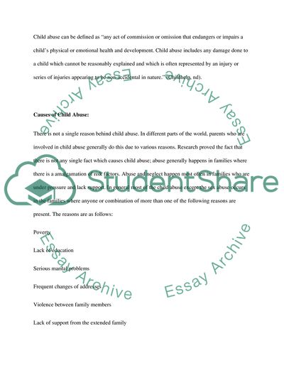 Treatment or Punishment: Better Option to Reduce Child Abuse