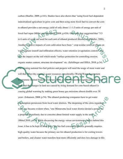 Corn and Ethanol: Effects on land and water in the Midwest United States