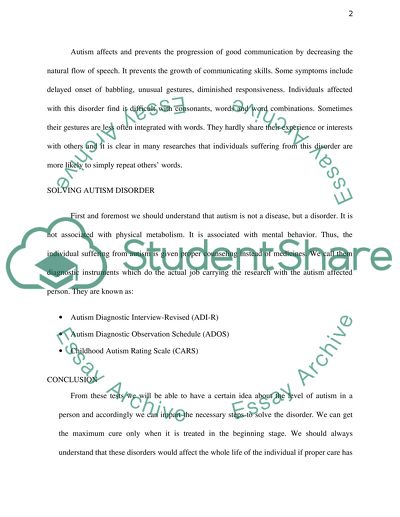 Comunication Disorder