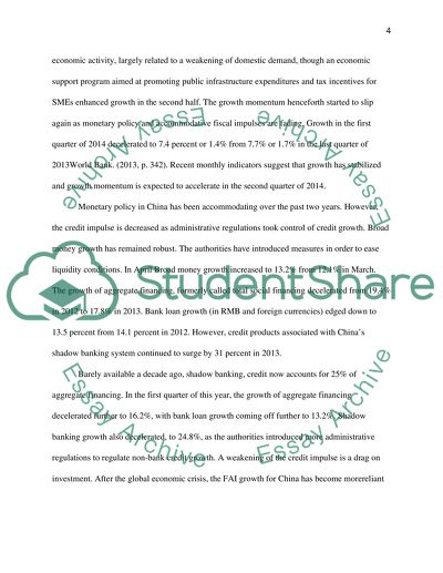 Chinas Economy: the Government and the Central Bank China