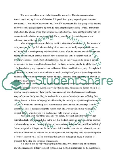 Legal Abortion is a Fundamental Right