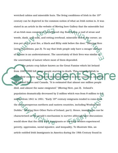 Irish Immigration: The Similarities And Differences Of Migrating In ...