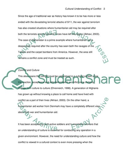 Armed Conflict and International Humanitarianism