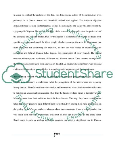 Luxury goods in China