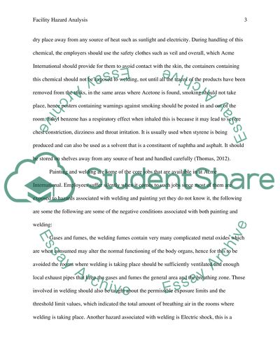 Facility Hazard Analysis