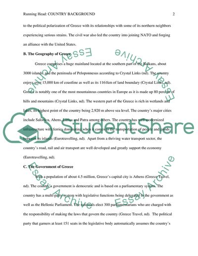 Country Background - Greece