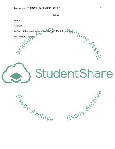 Kurds Self-Determination - National State Concept