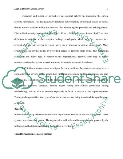 Connectivity and Security Issues - RADIUS Server