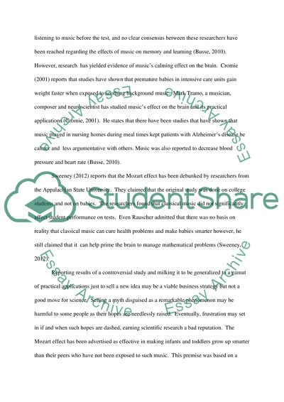 Playing Mozarts Music to Infants Boosts Their Intelligence