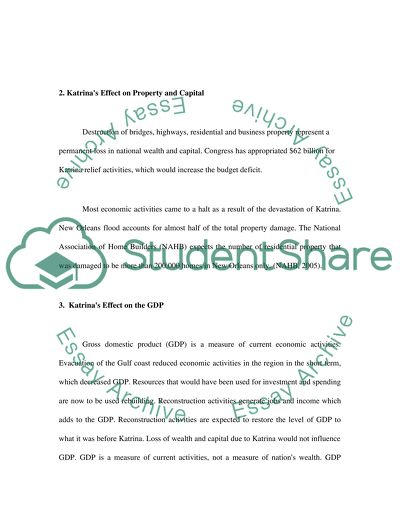 Macroeconomic effects of Hurricane Katrina