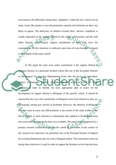 How does a mainstream school support new arrivals