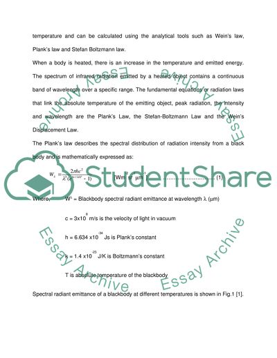 Non-Destructive Method of Thermal Imaging of a Surface