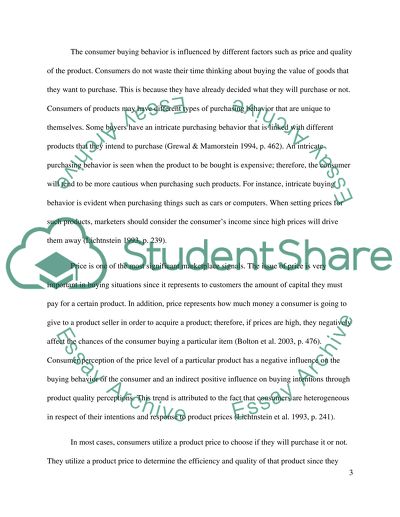 PRICE, CONSUMER BUYING BEHAVIOR AND MARKETING ACTIVITIES