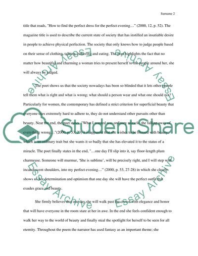 De Los Santos Perfect dress and Hoaglands Beautiful: Critical Analysis