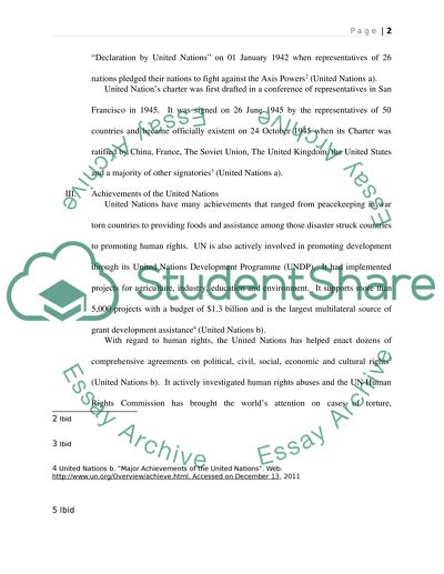 United Nations - an International Organization of Sovereign Countries