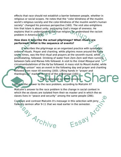 Ritual Dimension: MALCOLM XS HAJJ