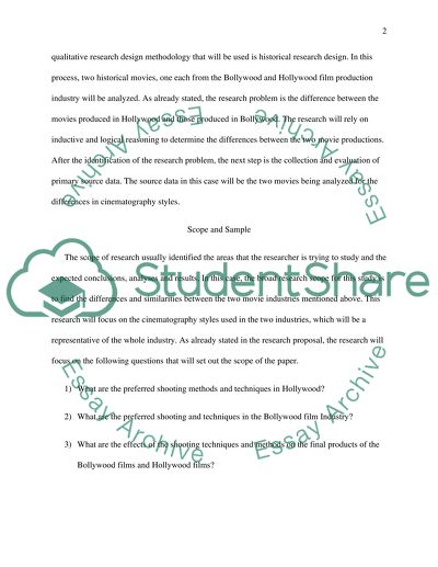 Cinematography in Bollywood and Hollywood