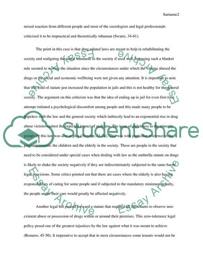 Involvement in Drug Abuse in the US Society