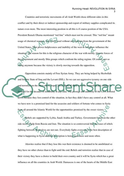 Syrian Conflagration: The Syrian Civil War