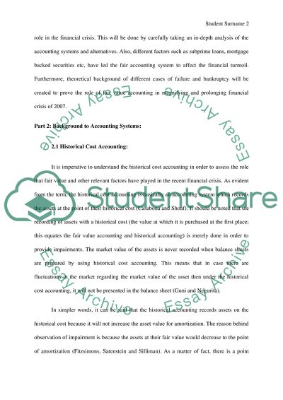 Fair Value Accounting during the Financial Crisis