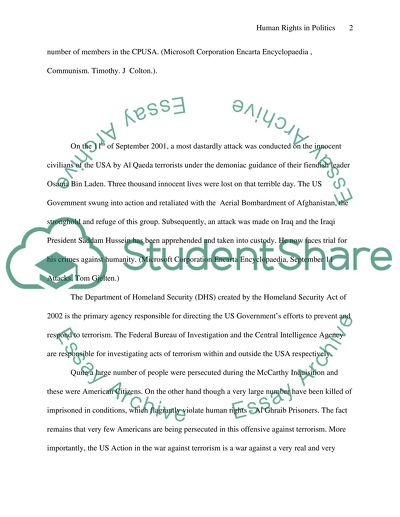 Human Rights in Politics